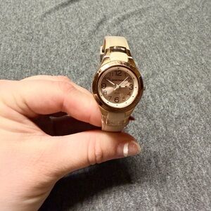 Armitron Gold-Tone with Cream Band